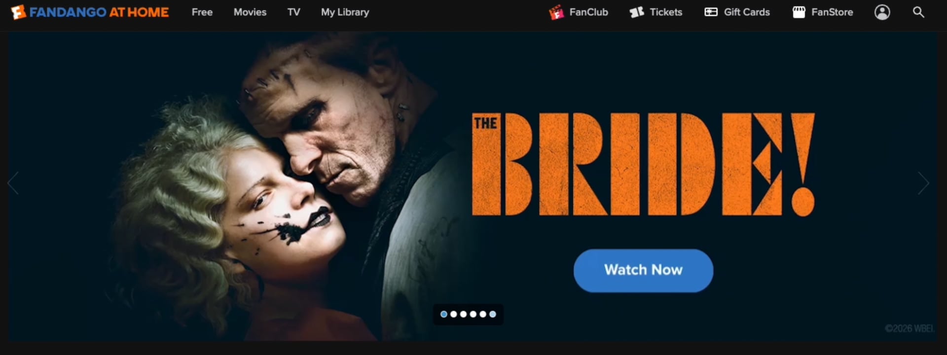 The Bride Banner Image with the bride and frankenstein together