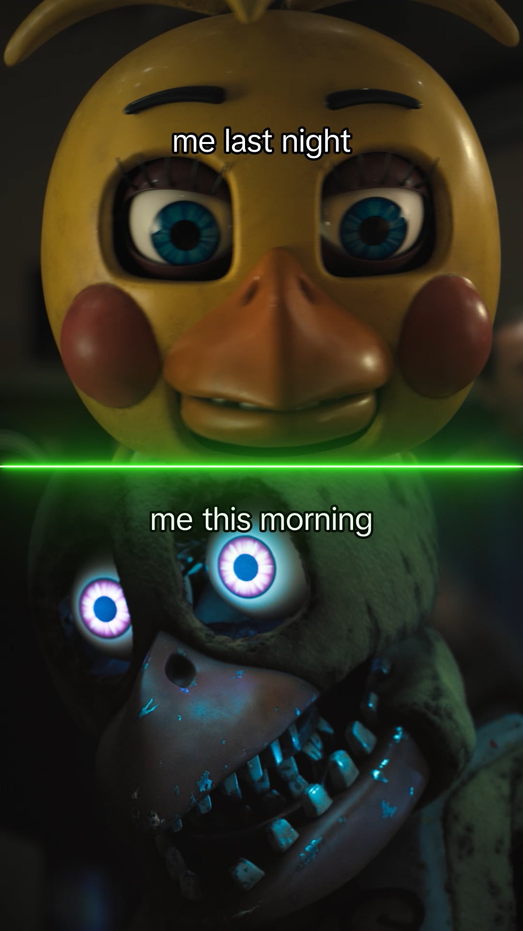 five nights at Freddy's 2 evil duck and bear robots