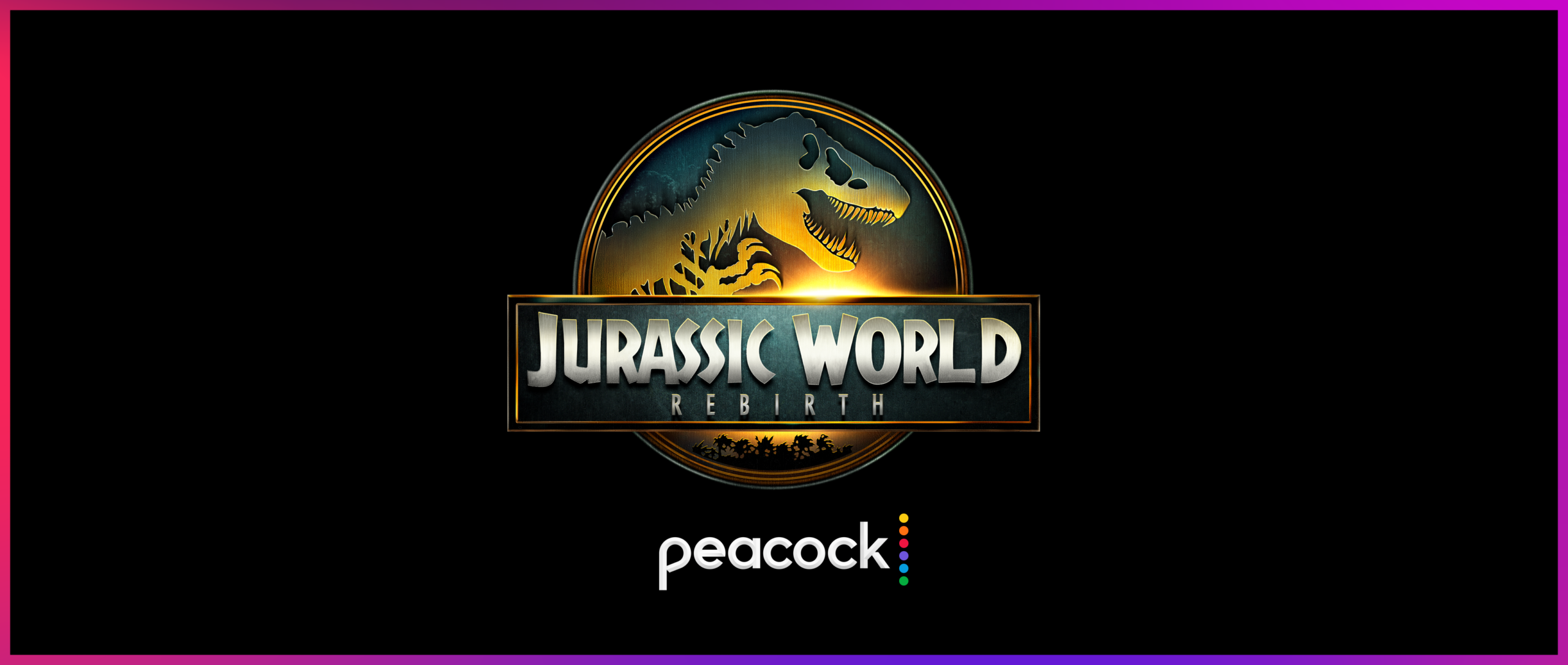 Jurassic World Rebirth Peacock Logo Slide