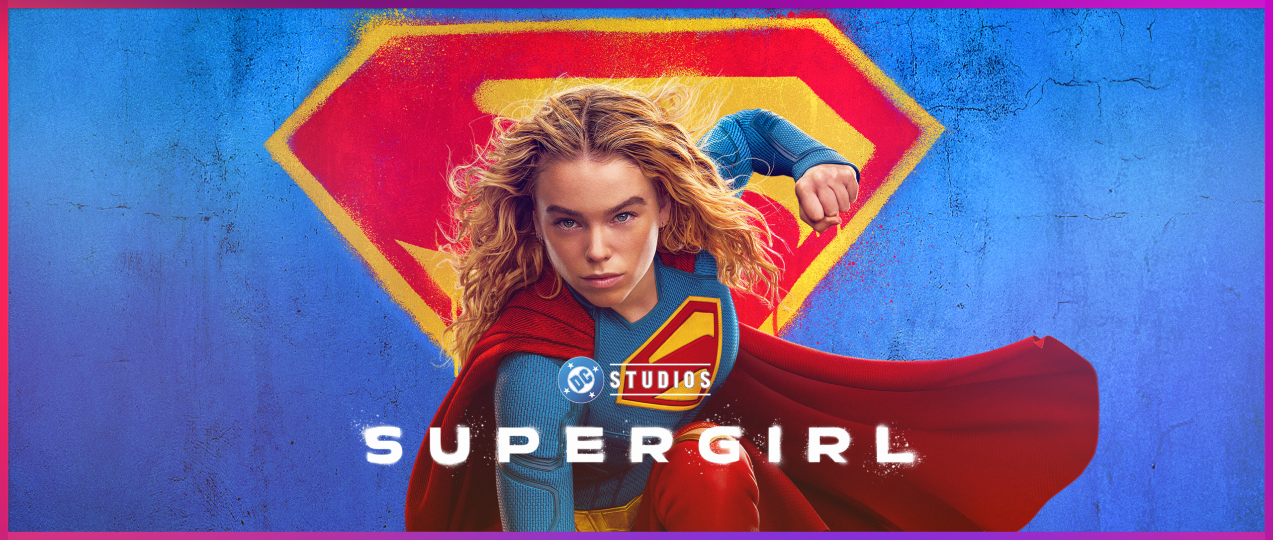 Supergirl main slide. Supergirl posing