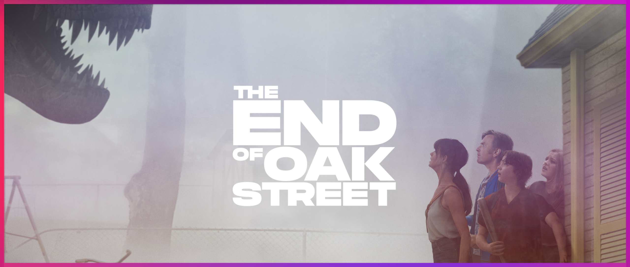The End Of Oak Street, Family Facing Dinosaur Slide